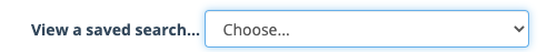 View Saved Search