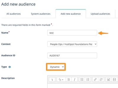 create an audience_screenshot 1